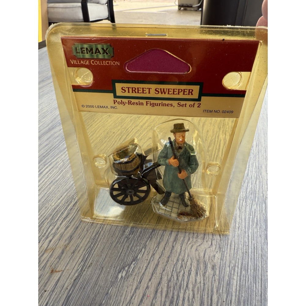 Lemax Street Sweeper Christmas Village Accessories
